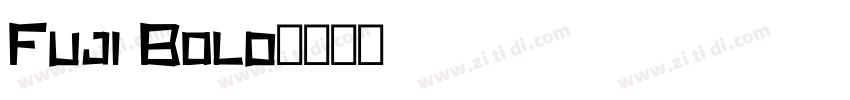 Fuji Bold字体转换